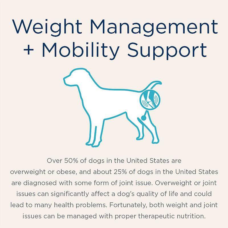Blue Buffalo Natural Veterinary Diet W+M Weight Management + Mobility Support Dog Food