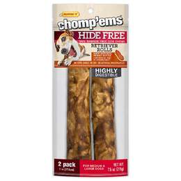 Chomp'ems Hide Free Peanut Butter Rolls 7", 2 count