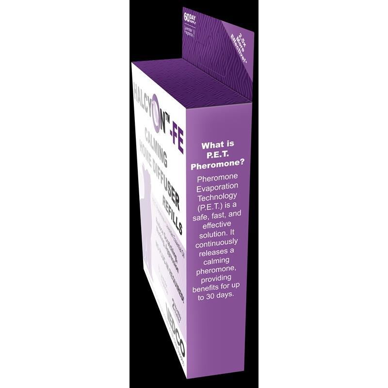 HALCYON-FE Calming Home Diffuser Refills for Cats, 2 pack