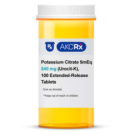 Potassium Citrate 5mEq 540 mg (Urocit-K), 100 Extended-Release Tablets