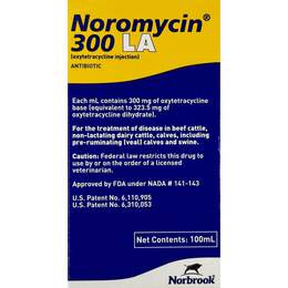 Noromycin 300 LA (Oxytetracycline) Injectable