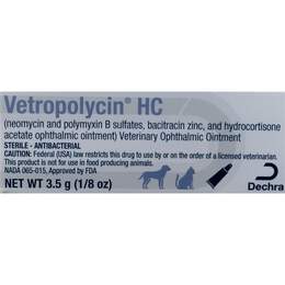 Vetropolycin HC Ophthalmic Ointment, 3.5 gm