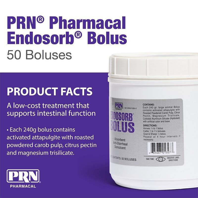Endosorb Bolus Anti-Diarrheal, 50 ct