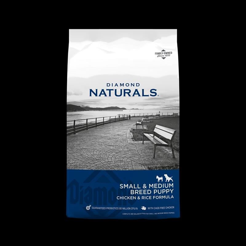 Diamond Naturals Small & Medium Breed Puppy Dry Food, 40 lbs