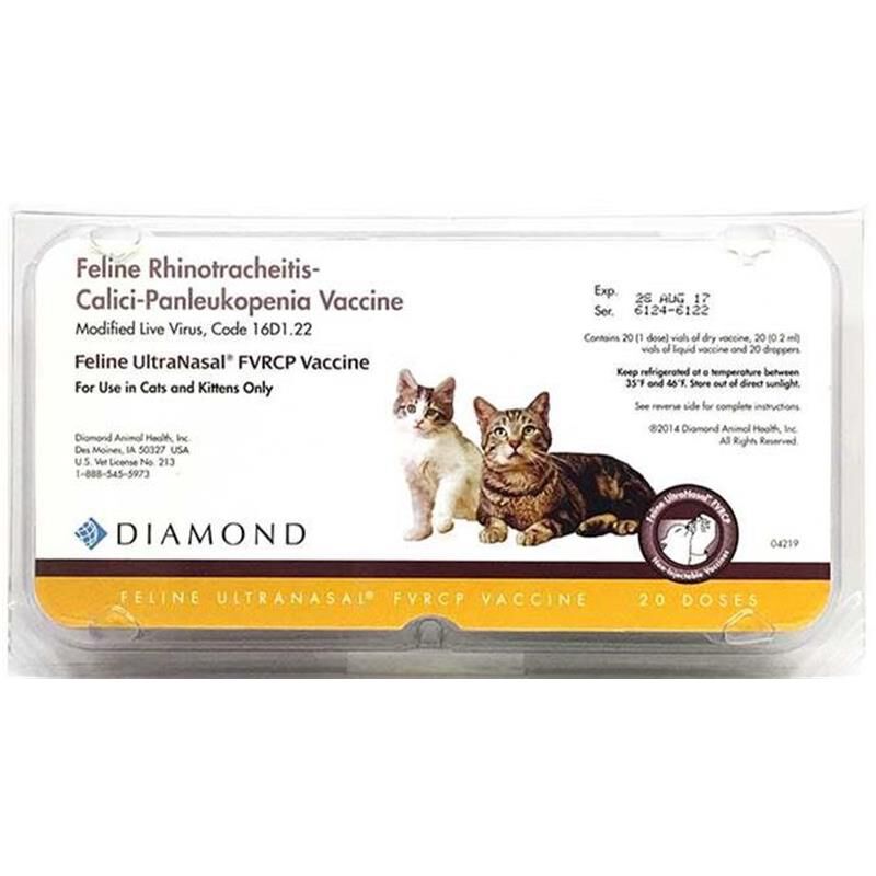 Elanco Feline UltraNasal FVRCP Vaccine for Cats, 20-Dose Tray