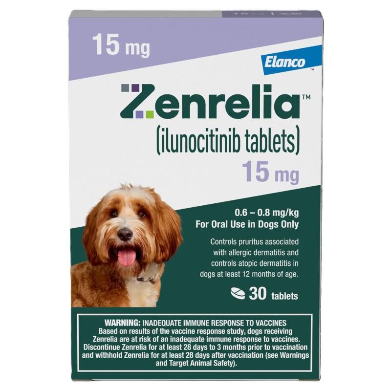 Zenrelia (ilunocitinib) Tablets for Dogs, 15 mg 30 ct