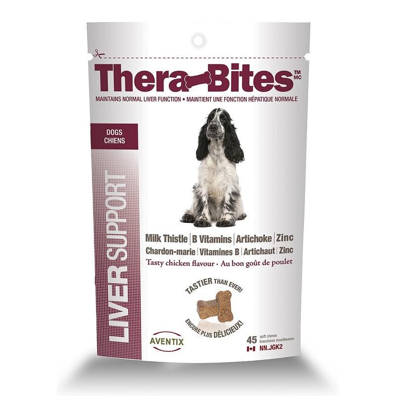 TheraBites Liver Supplement for Dogs, 45 soft chews