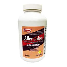 Chlorpheniramine 4 mg Tablet 1000 ct.