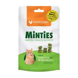 Minties Chicken Flavored Dental Treats for Cats, 2.5 oz