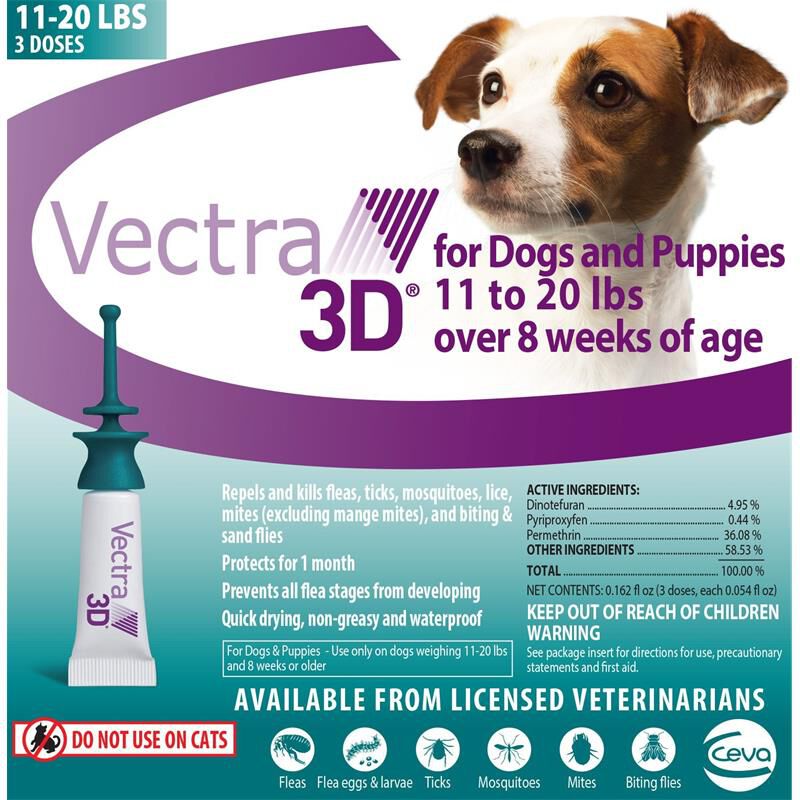 Vectra 3D for Dogs Free 2 Day Shipping AKCPetRx
