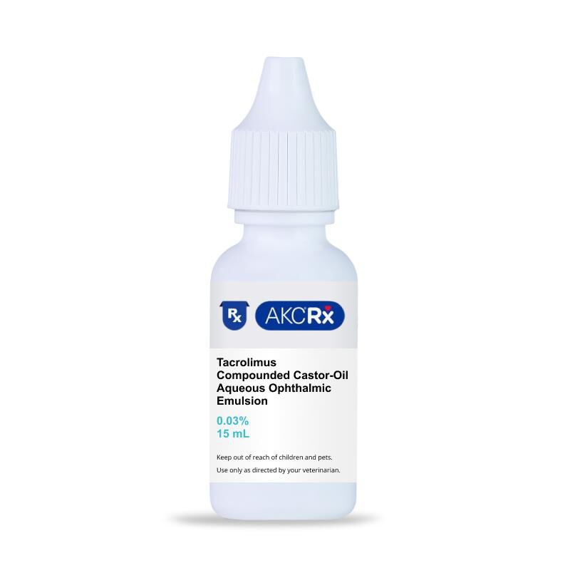 Tacrolimus Compounded Castor-Oil Aqueous Ophthalmic Emulsion, 0.03%, 15 mL