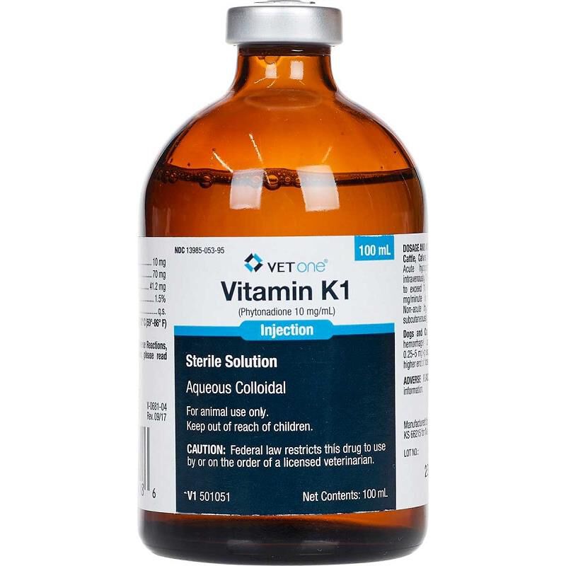 VetOne Vitamin K1 Injection, 100 ml