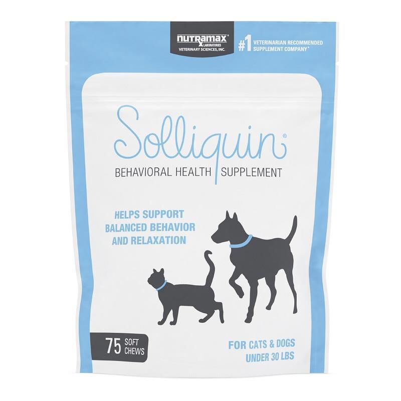 Solliquin Behavioral Health Supplement for Small to Medium Dogs and Large Cats, 75 Soft Chews