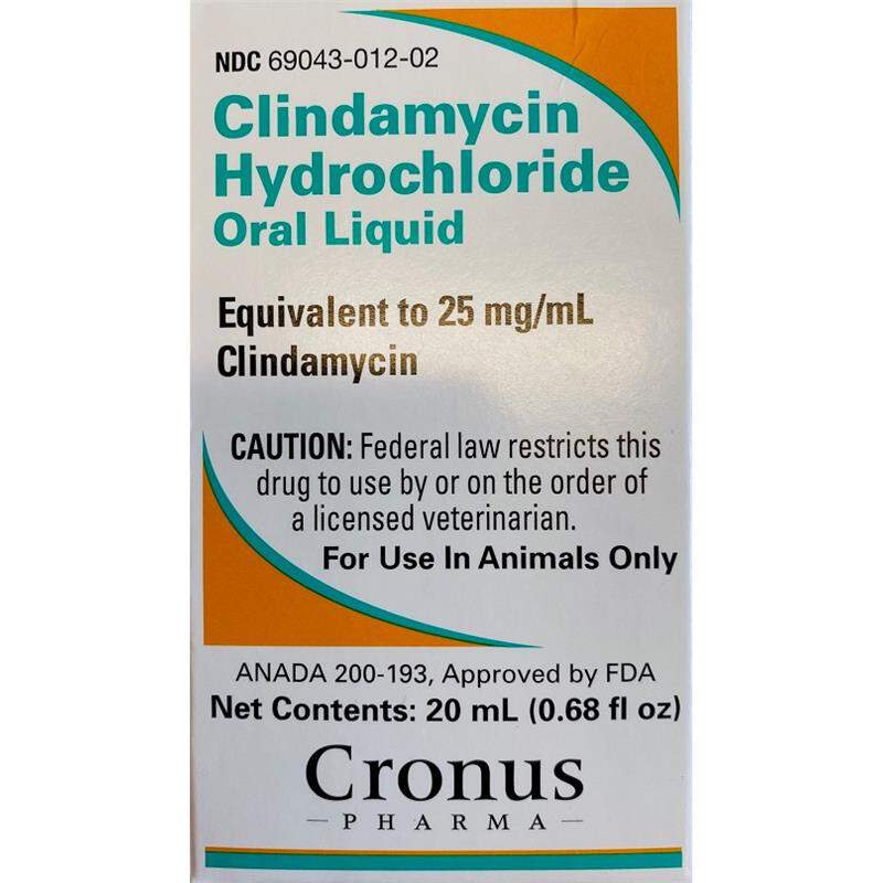 Clindamycin Hydrochloride Oral Drops 25 mg/ml, 20 ml