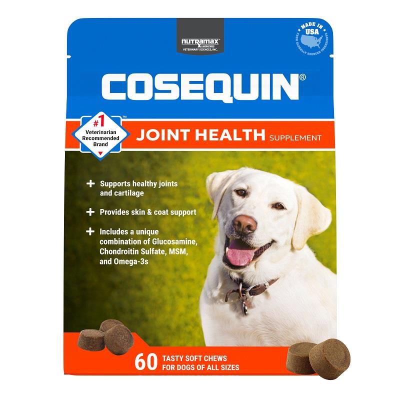 Cosequin Max Strength Joint Supplement for Dogs w/MSM plus Omega-3's