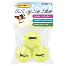 RUFFIN' IT Small Tennis Balls, 3 pack