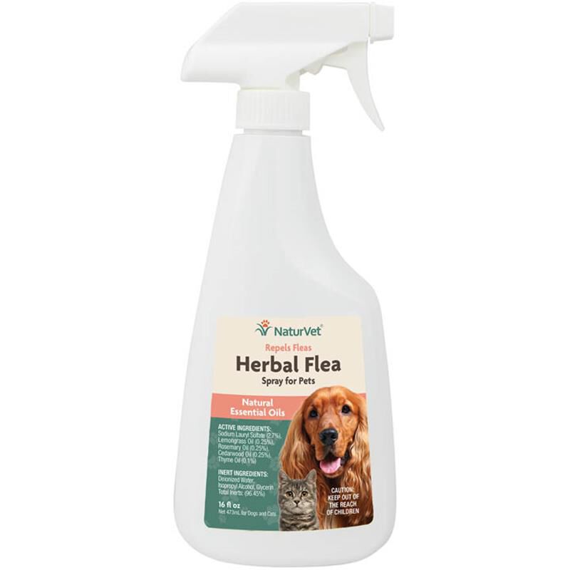 NaturVet Herbal Flea 16 oz Spray