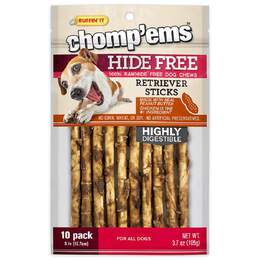 Chomp'ems Hide Free Peanut Butter Sticks, 10 count