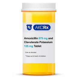 Amoxicillin 875 mg and Clavulanate Potassium 125 mg Tablet