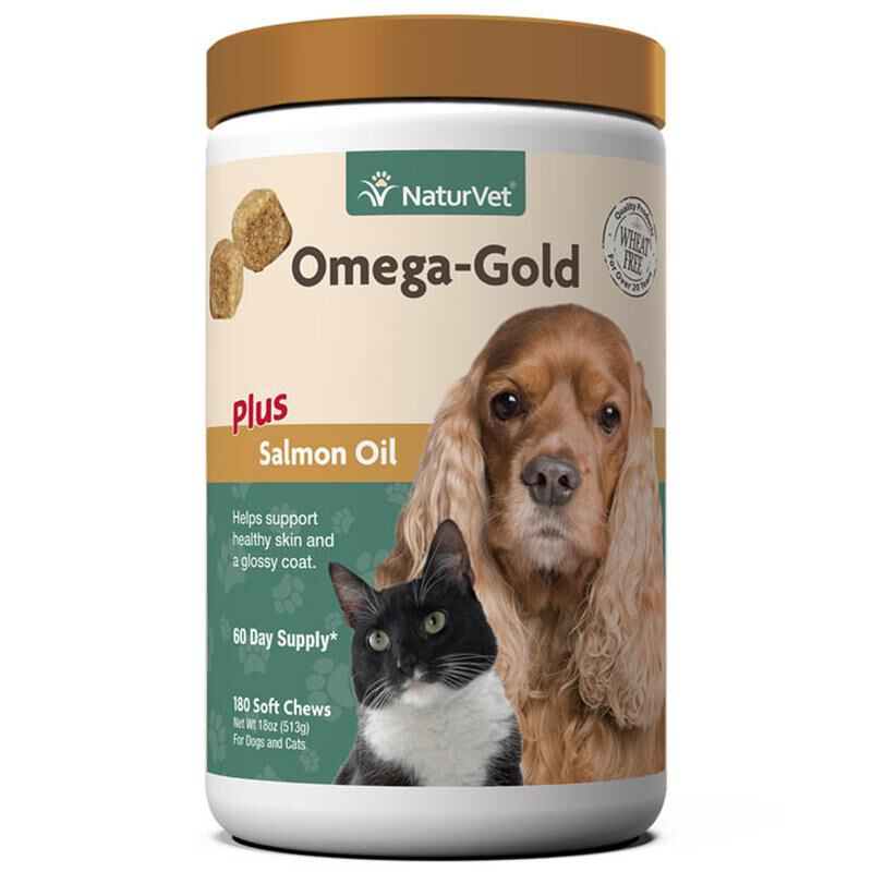 NaturVet Omega Gold Plus Salmon Oil Soft Chews Free 2 Day Shipping AKCPetRx