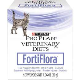 Purina Pro Plan Veterinary Diets FortiFlora Cat Supplement for Cats with Diarrhea, Box of 30