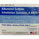 Albuterol 0.083% Inhalation Solution 2.5 mg x 3 ml