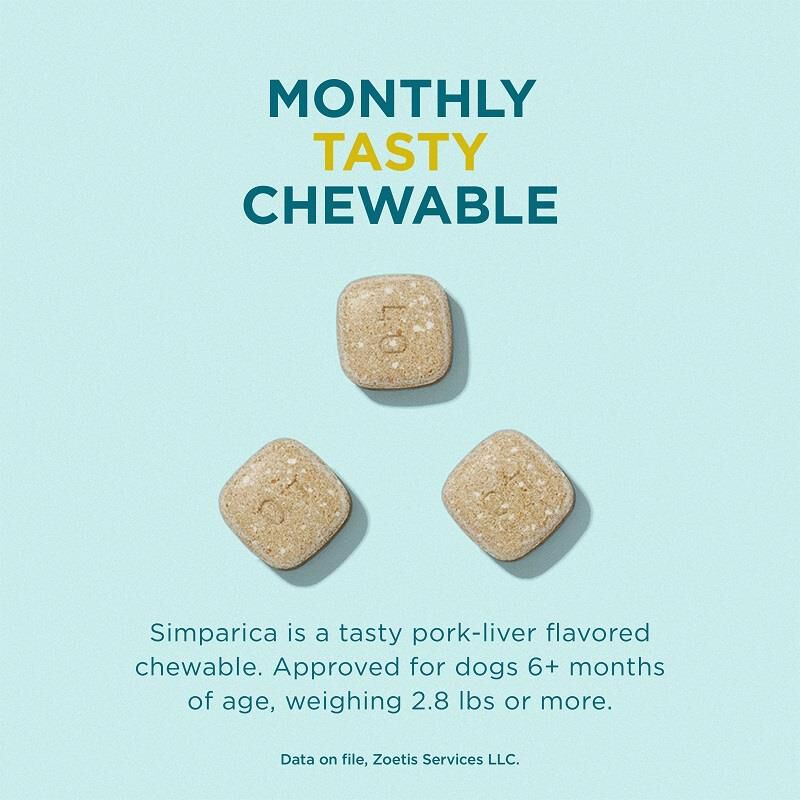 Simparica Chewable Tablets for Dogs | Free 2 Day Shipping | AKCPetRx.com