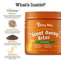 Zesty Paws Scoot Away Bites Gut Health Digestion Supplement for Dogs Chicken Flavor, 90 soft chews