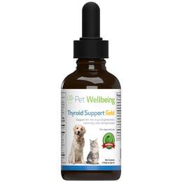 Pet Wellbeing Thyroid Support Gold for Cats or Dogs, 2 oz
