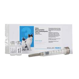 Boehringer Ingelheim Feline Solo Jec 3 Vaccine for Cats, one Dose with syringe