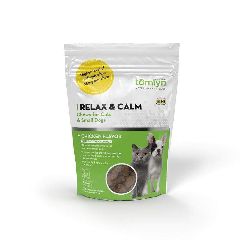 Tomlyn Relax & Calm Chews Small Dogs & Cat, 30 ct