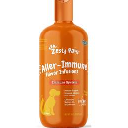 Zesty Paws Aller-Immune Broth Booster Immune System Supplement for Dogs Chicken Bone Broth Flavor, 16 fl oz