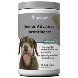 NaturVet Senior Advanced Incontinence Soft Chews Supplement for Dogs