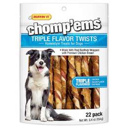 Chomp'ems Triple Flavor Twists, 22 pack