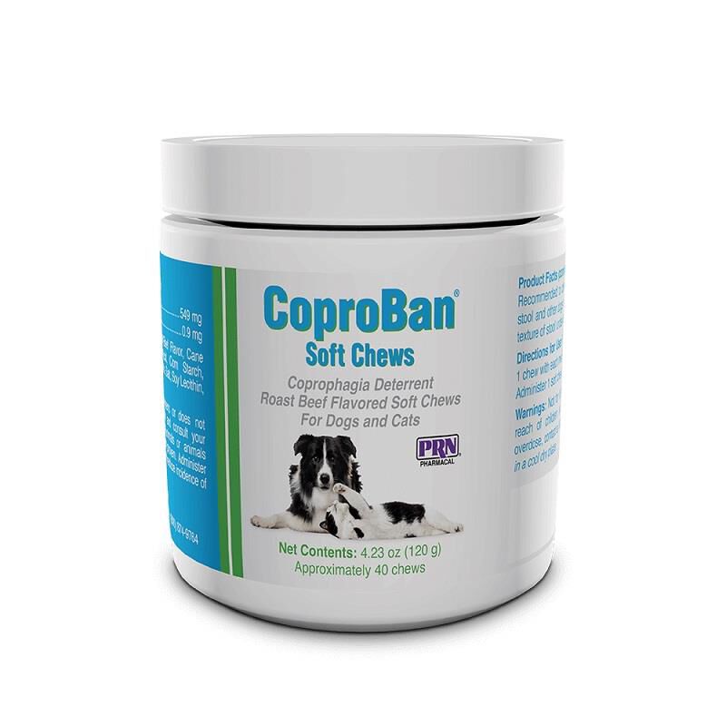 PRN Pharmacal CoproBan Soft Chews for Cats and Dogs, 40 Count