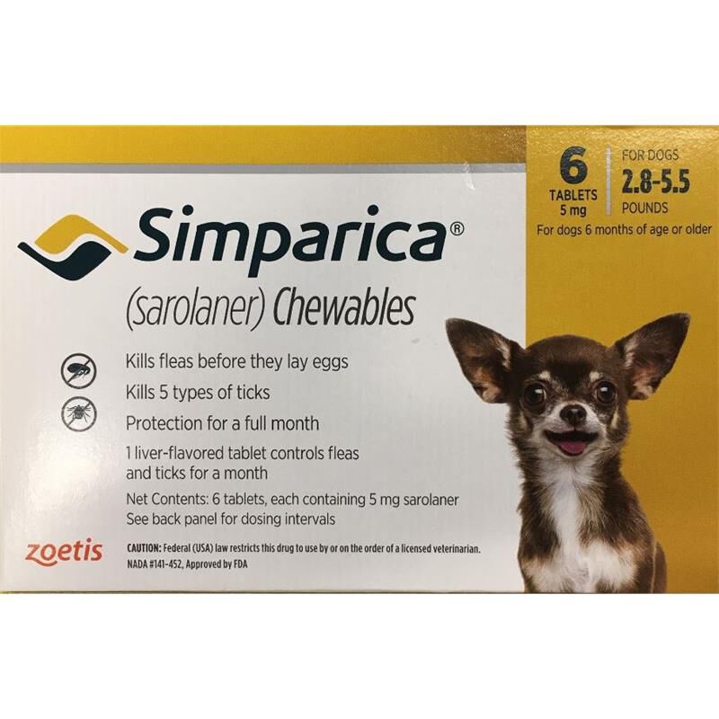 Simparica Chewable Tablets for Dogs Free Day Shipping