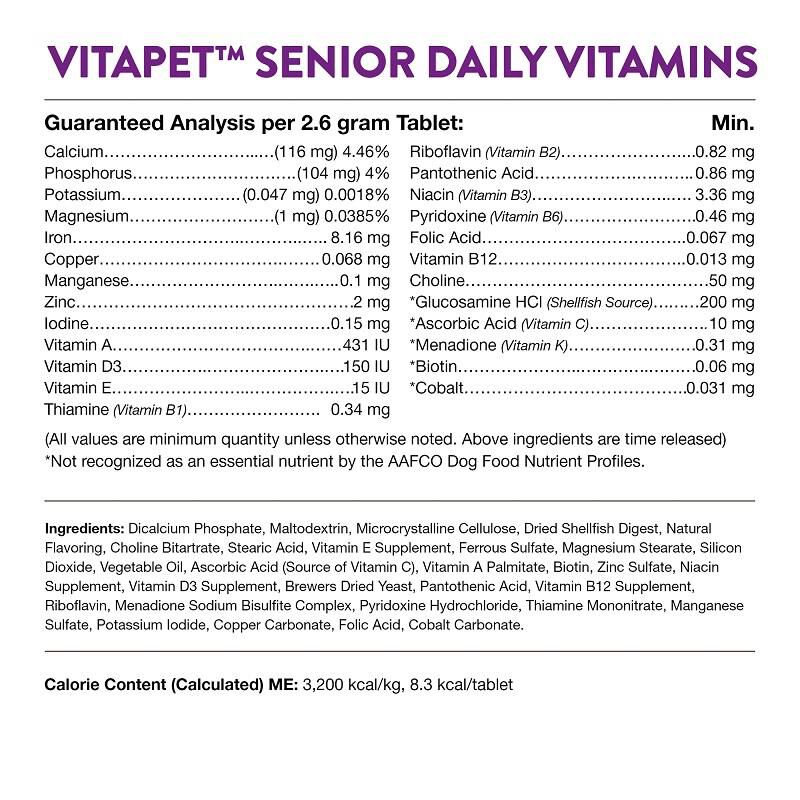NaturVet VitaPet Senior Tabs