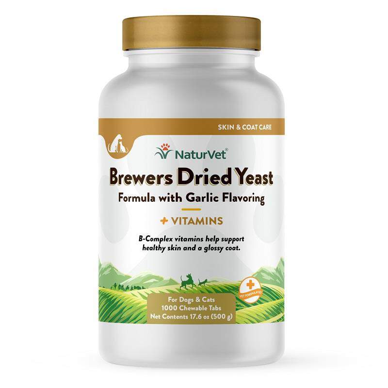 NaturVet Brewers Dried Yeast Formula plus Vitamins Chew Tabs