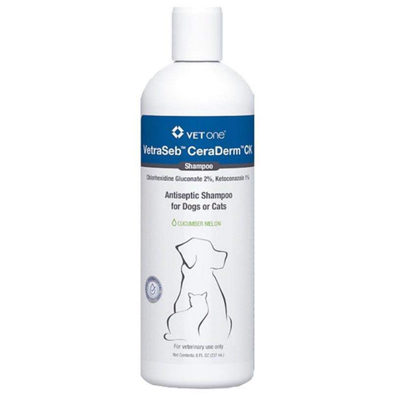 VetraSeb CeraDerm CK Antiseptic Shampoo for Dogs or Cats