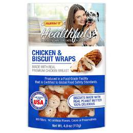 Healthfuls Chicken & Peanut Butter Flavored Biscuits, 4 oz