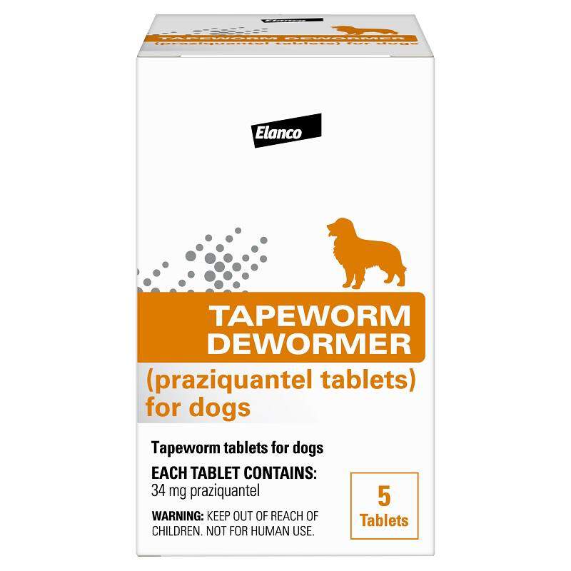 Tapeworm Dewormer for Dogs, 5 Tablets