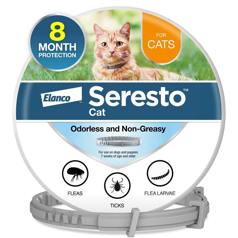 Seresto Flea and Tick Prevention Collar for Cats, 8 month flea and tick prevention
