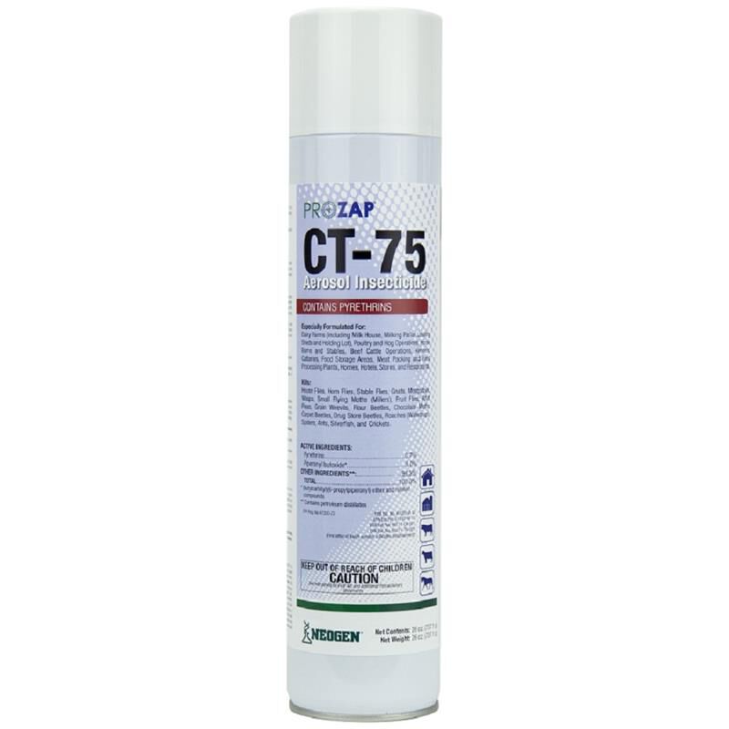 Prozap Ct-75 Aerosol Insecticide Spray 26 Oz for livestock, horses and ...