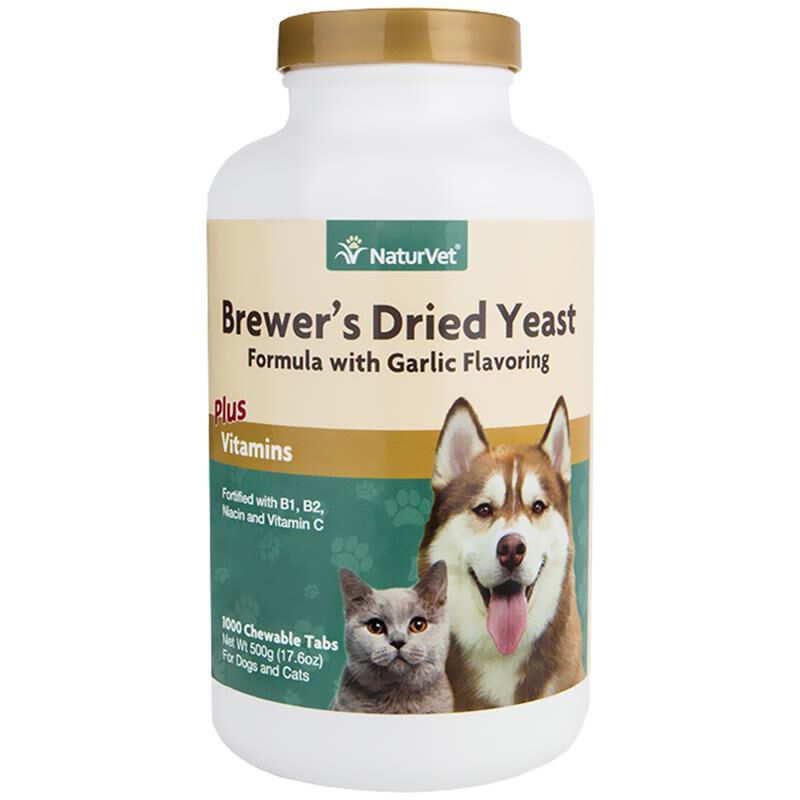 NaturVet Brewers Dried Yeast Formula plus Vitamins Chew Tabs