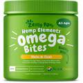 Zesty Paws Hemp Elements Omega Bites Skin & Coat Supplement for Dogs Chicken Flavor, 90 soft chews