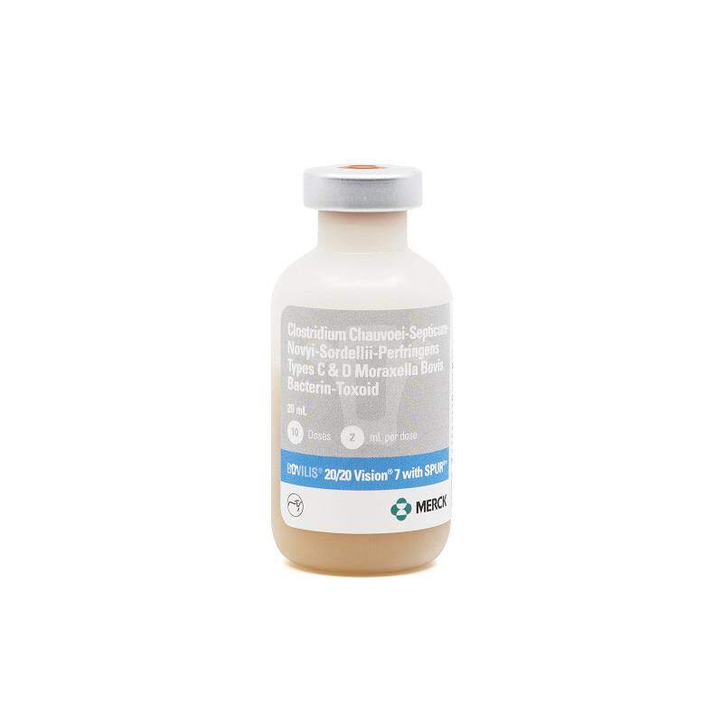 Bovilis 20/20 Vision 7 with Spur Cattle Vaccine, 20 ml,10 ds