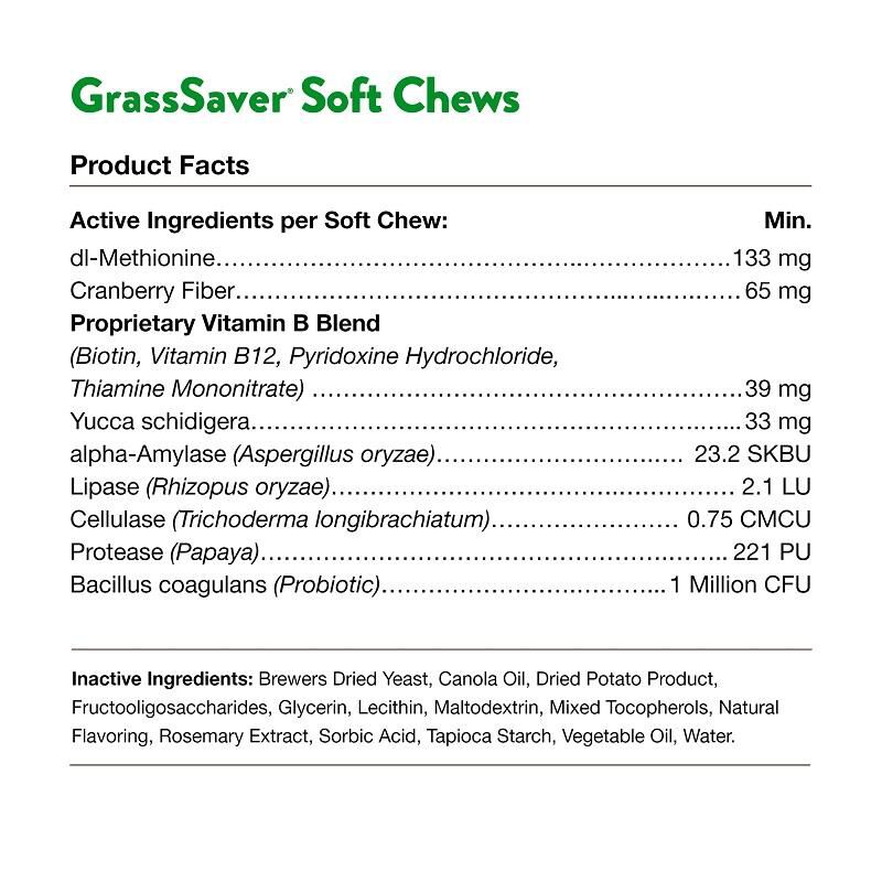 NaturVet GrassSaver Soft Chews for Dogs