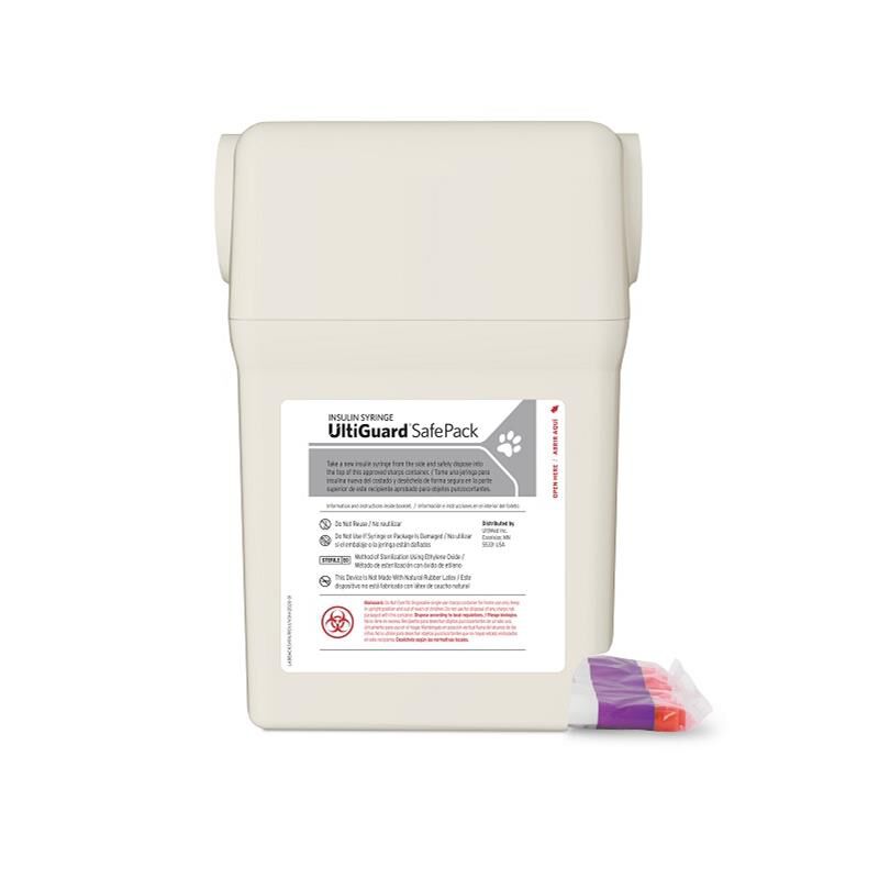 UltiGuard VetRx U-100 Insulin Syringes 29g, Sharps Box of 100